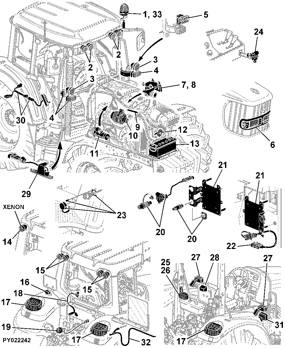 41 ELECTRICAL COMPONENTS / BASIC EQUIPMENT WITHOUT WIRING HARNESSES