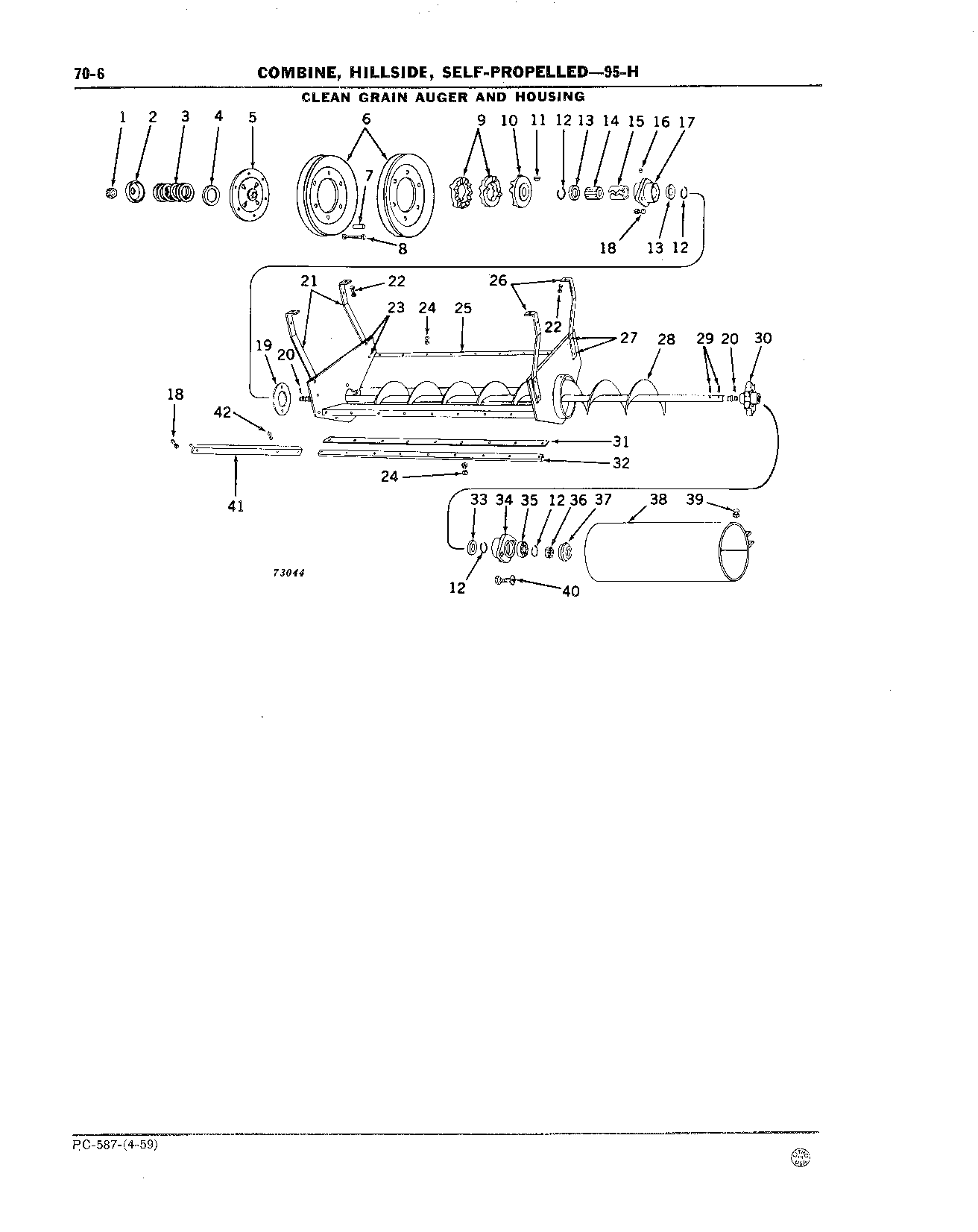 Auger, Clean Grain and Housing