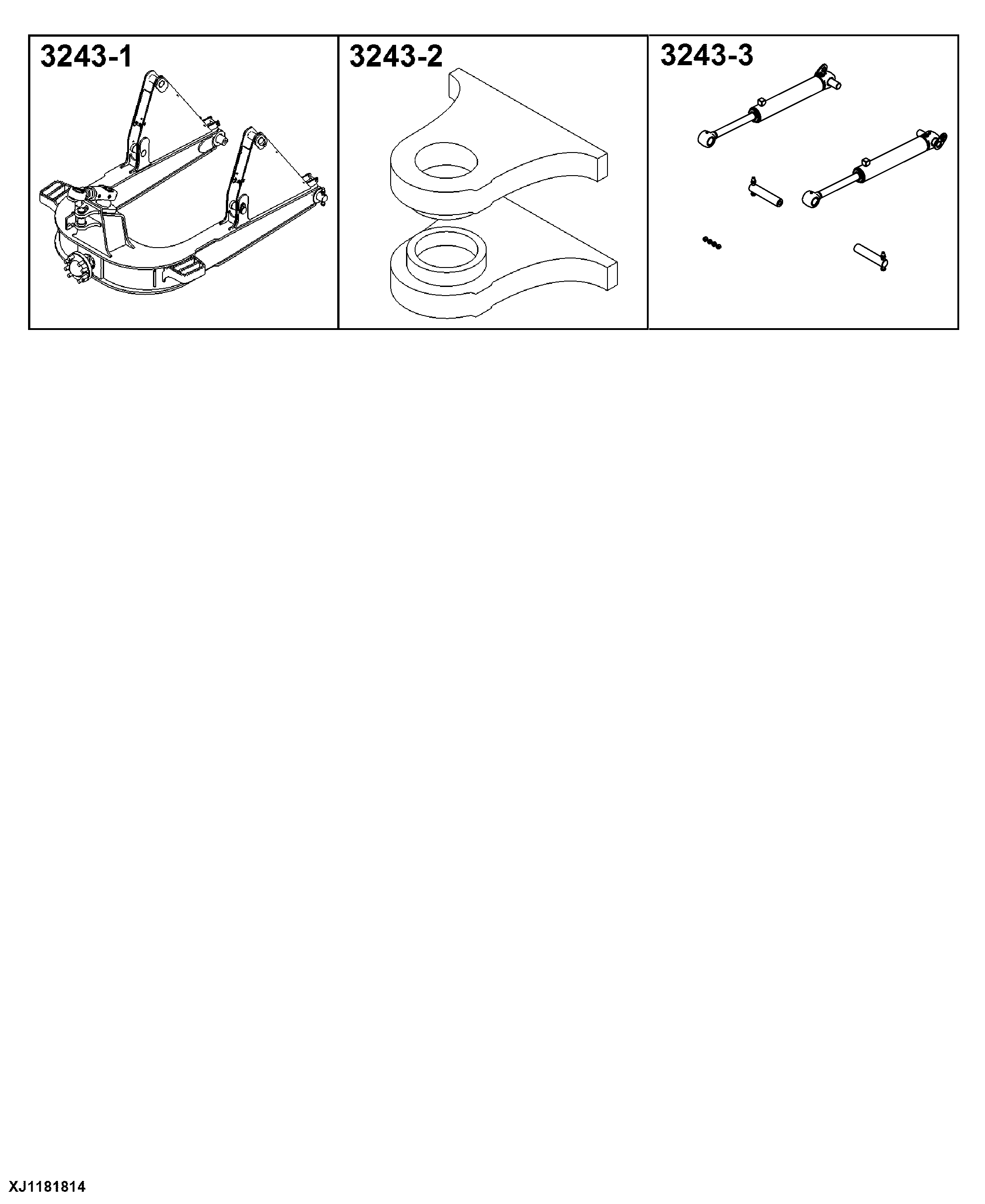 3243 Moveable Frame (Push Beam & Lift Mechanism)