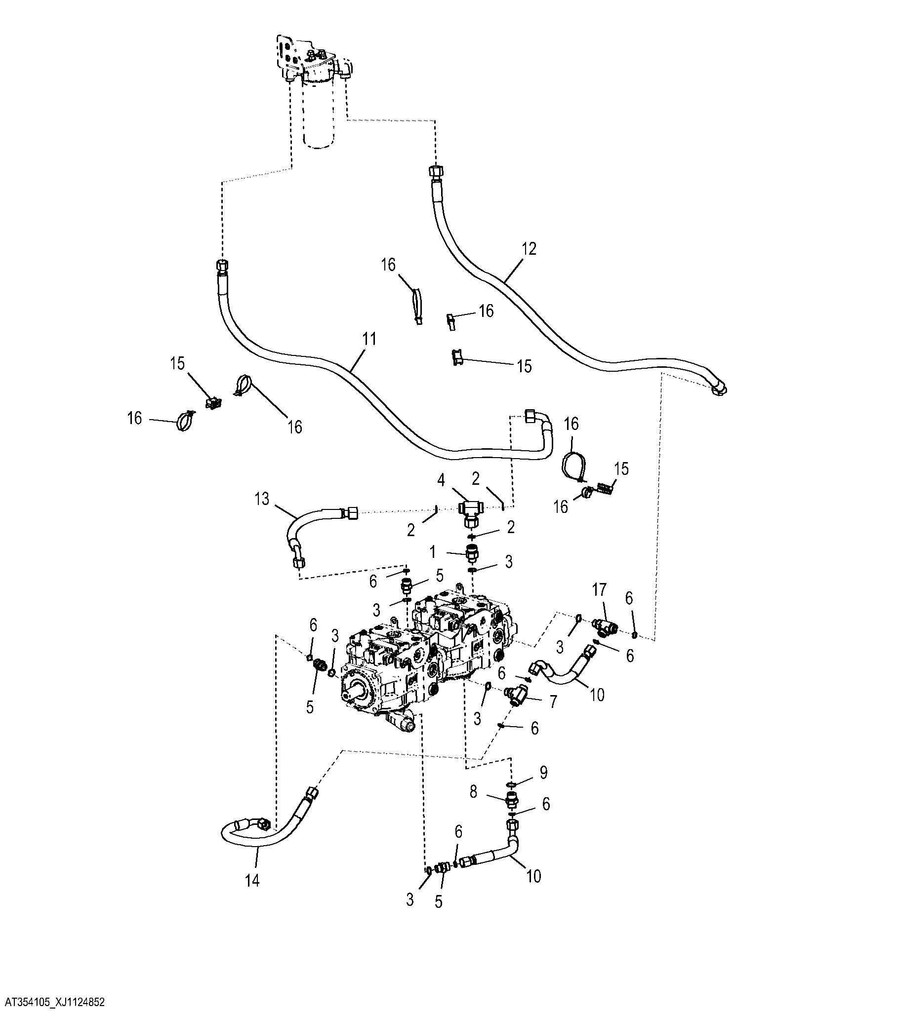 Transmission Control Valve And Filter Lines
