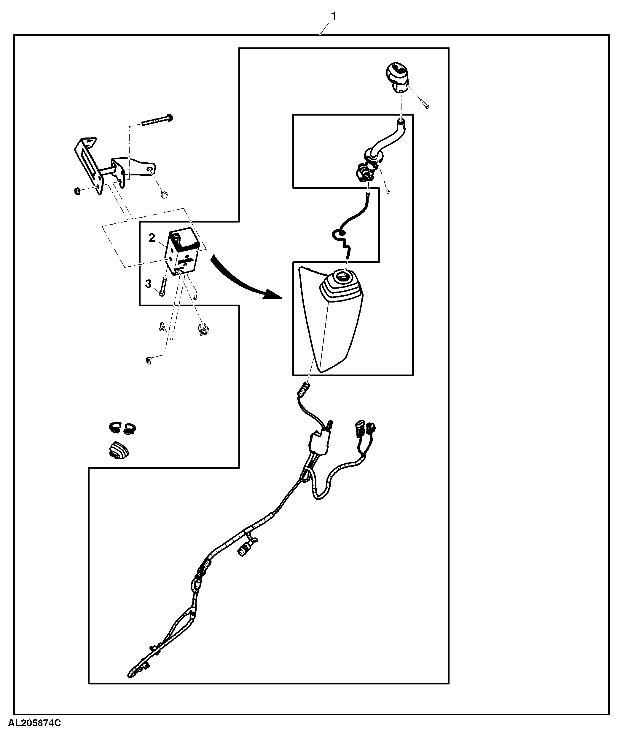 Attachment, Multi Functional Controller, Shift Console, Mechanical ICV, W/ 3-Functions, W/ Diverter Shifting, W/ HI-LO