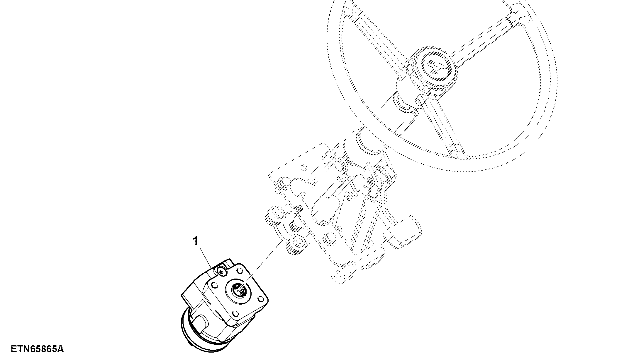 Steering Valve, 100CC, 2WD