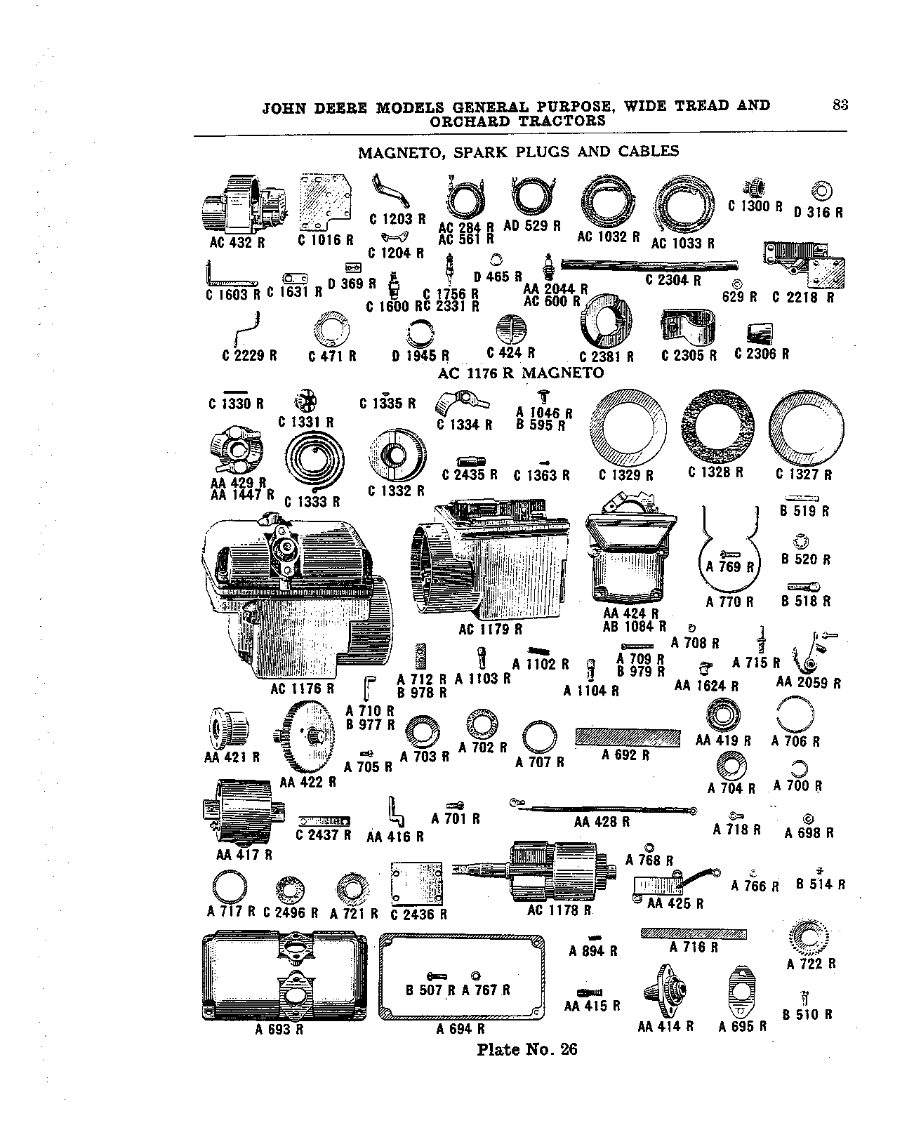 Magneto, Spark Plug and Cables