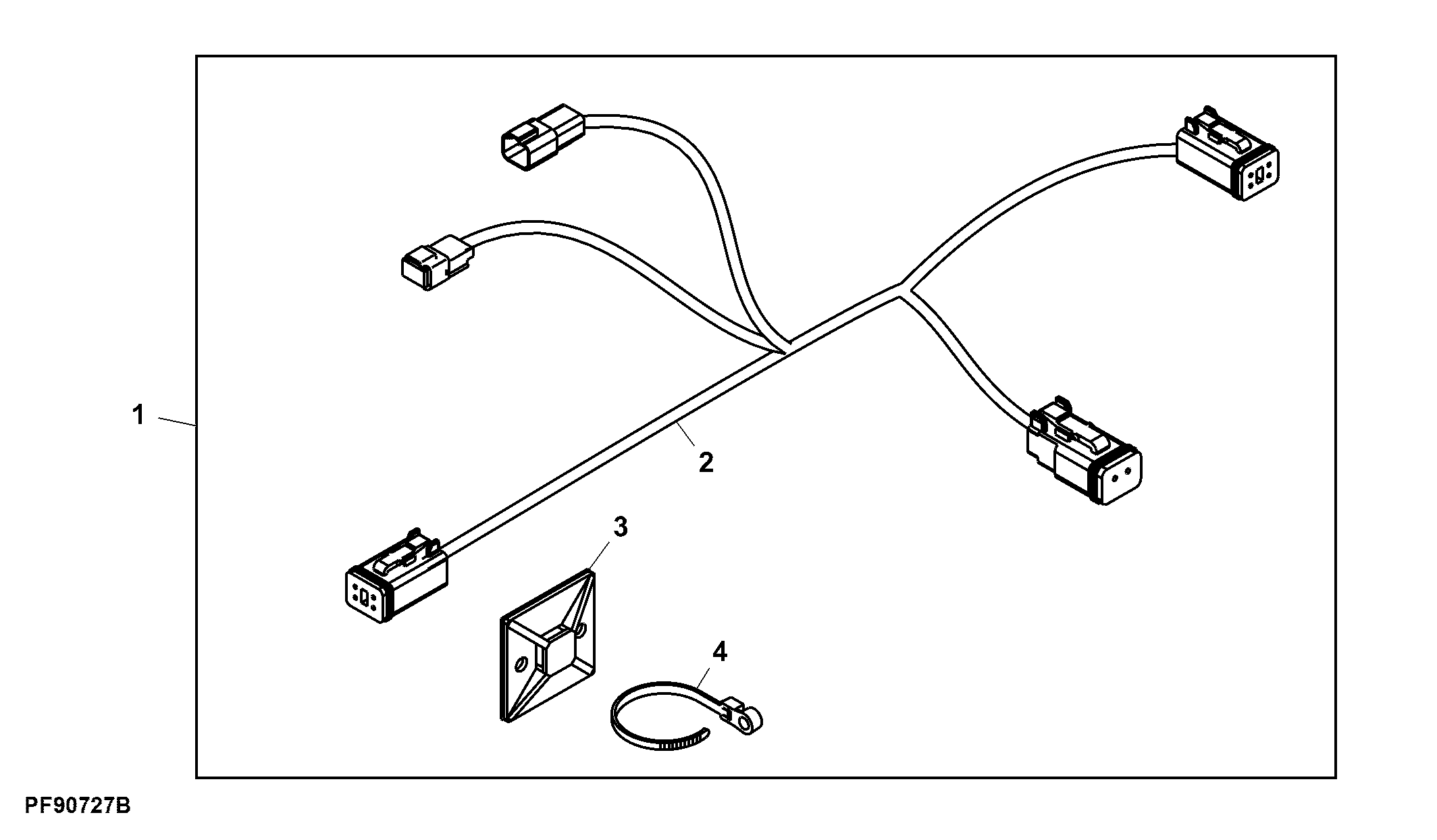Attachment, Harness, GreenStar™ Lightbar, Right-Hand Console
