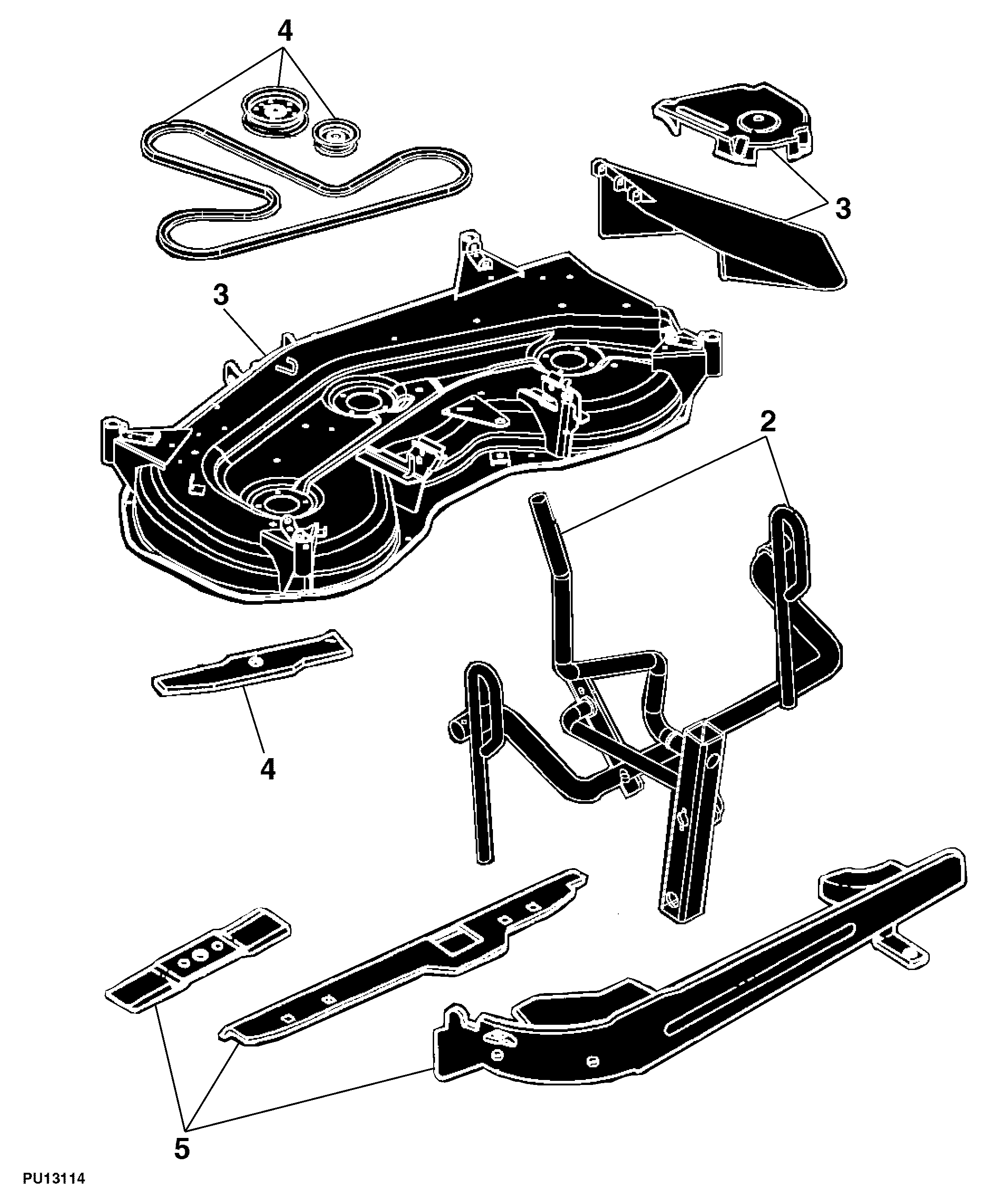 85 Mower Deck and Lift Linkage