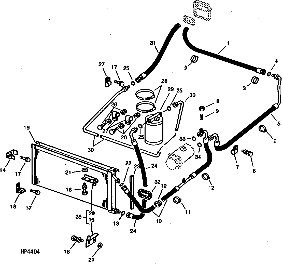 CONDENSER, RECEIVER, AND AIR CONDITIONER LINES (600001 - )