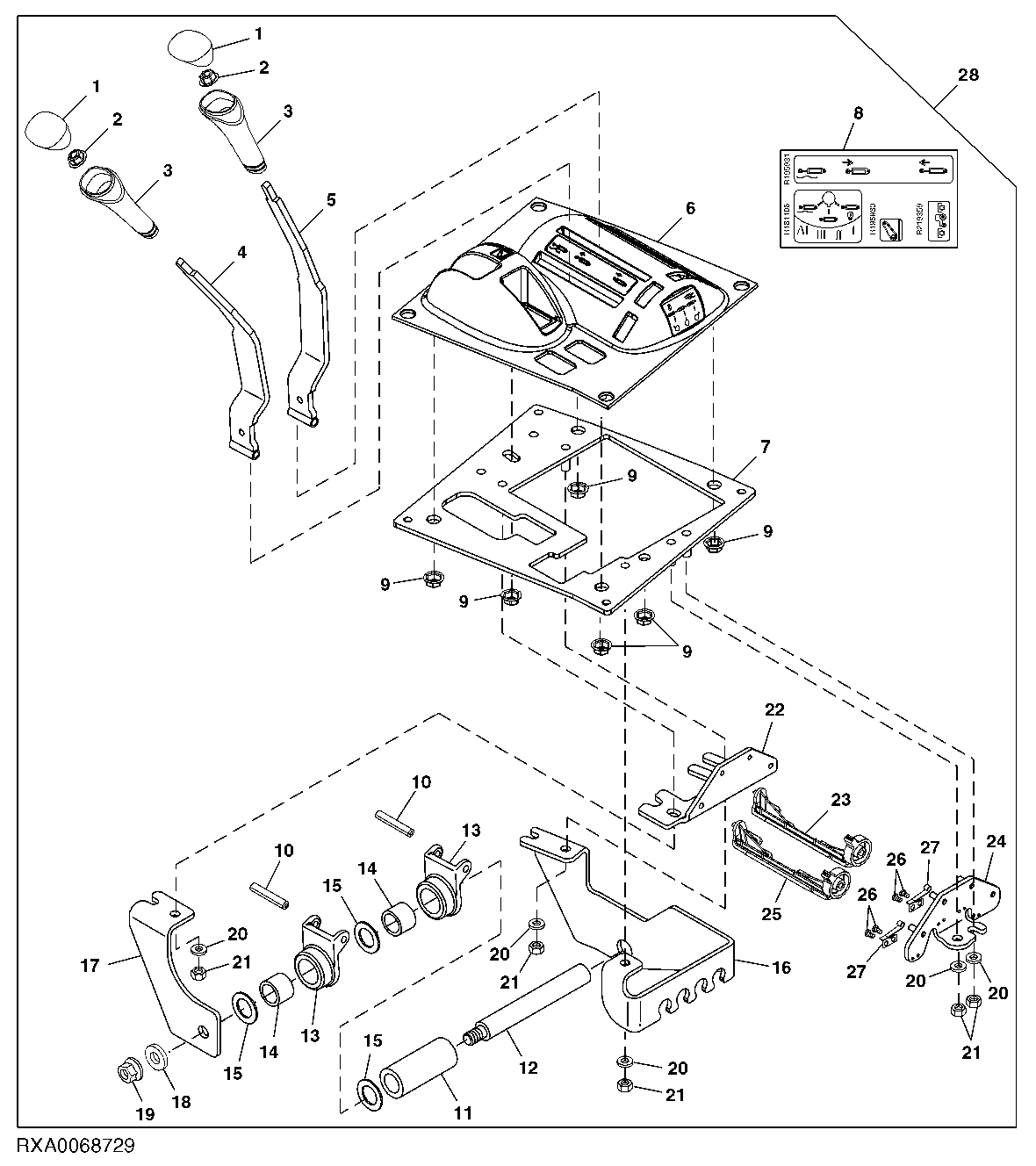 SELECTIVE CONTROL LEVERS AND LINKAGE (2SCV)