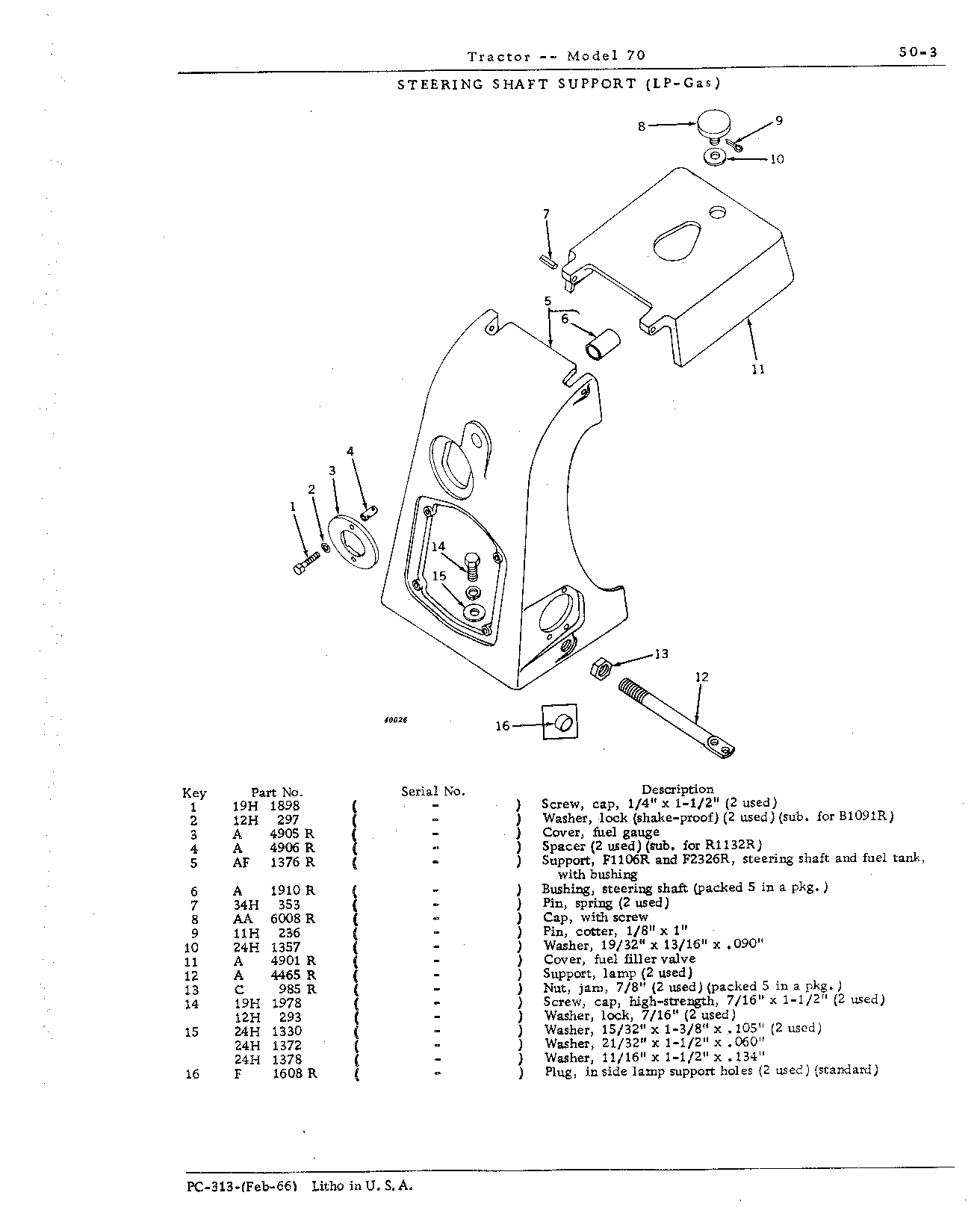 Section 50-Steering Mechanism, Front End Equipment and Rear Wheels (Continued)