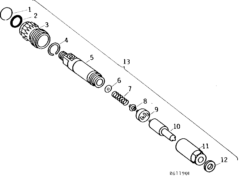 FUEL INJECTION NOZZLE (SIDEHILL) (500000 - )