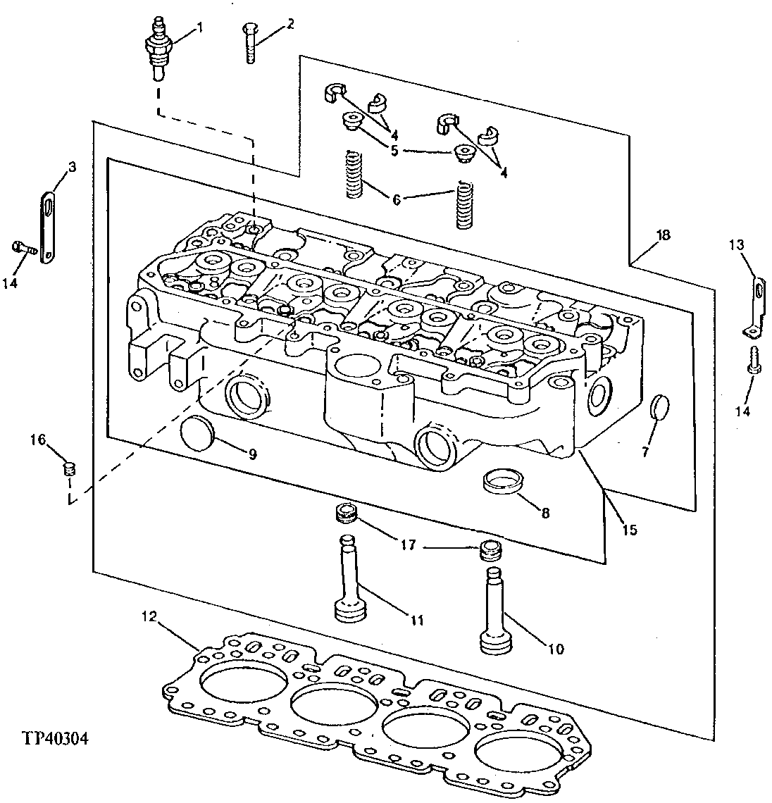Cylinder Head, Head Gasket And Valves (300000 - )