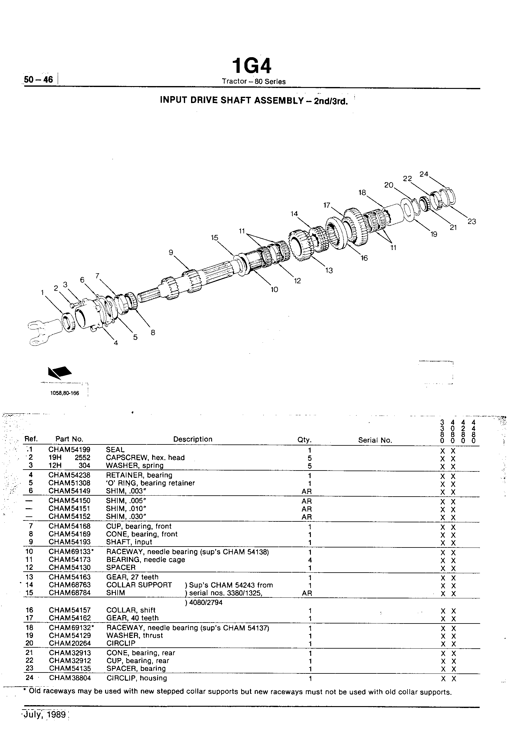 Power Train Input Drive Shaft Assembly - 2nd/3rd