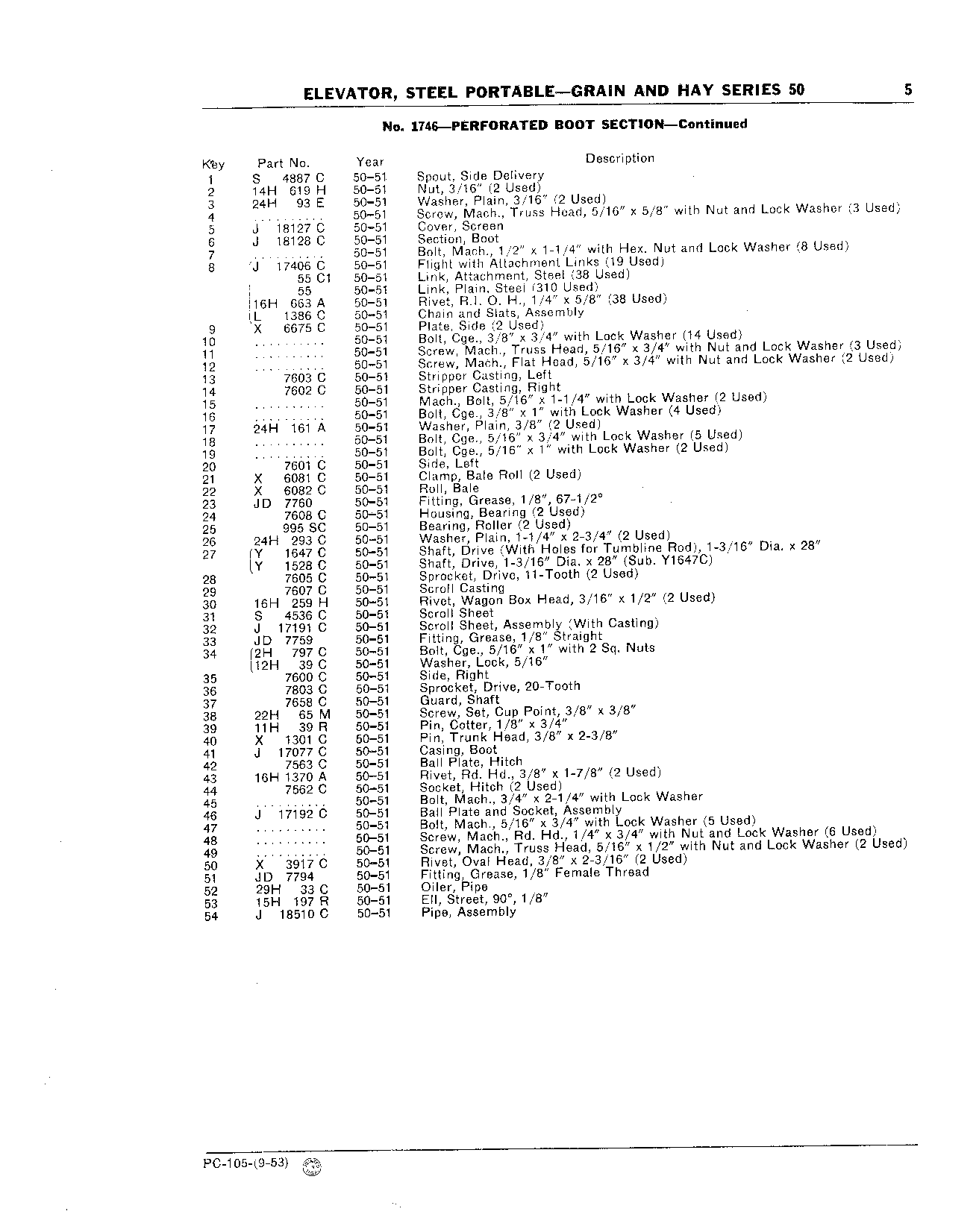 Section, Boot (Continued)