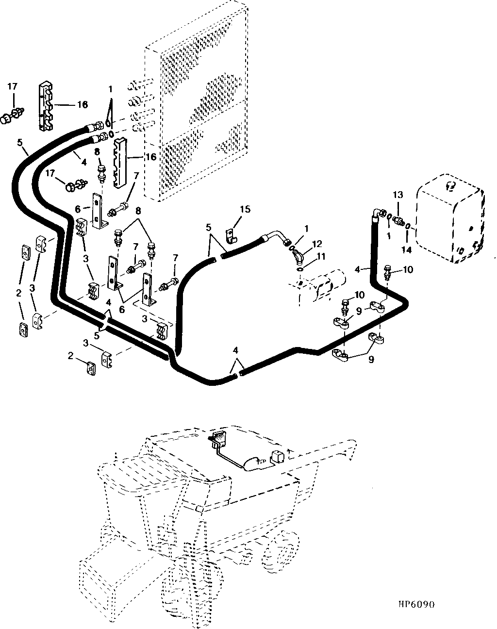 Hydrostatic Oil Cooler Lines and Hoses (665101 - )
