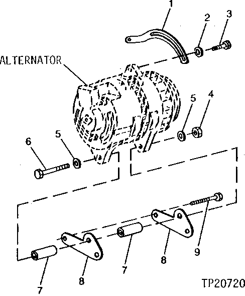 Alternator Mounting Brackets (130 Amp Alternator)