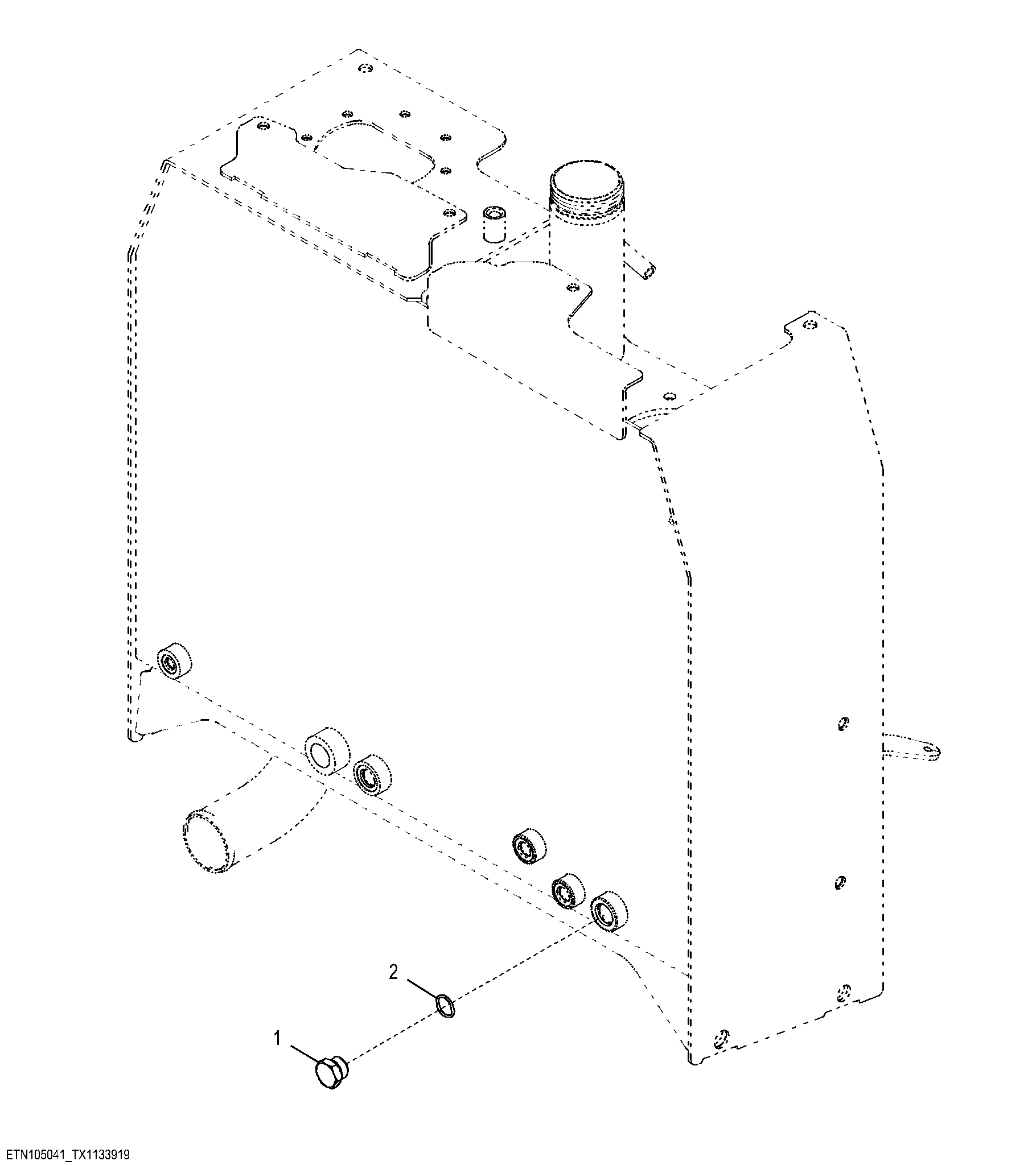 Secondary Steering Hydraulic Tank Port Plug