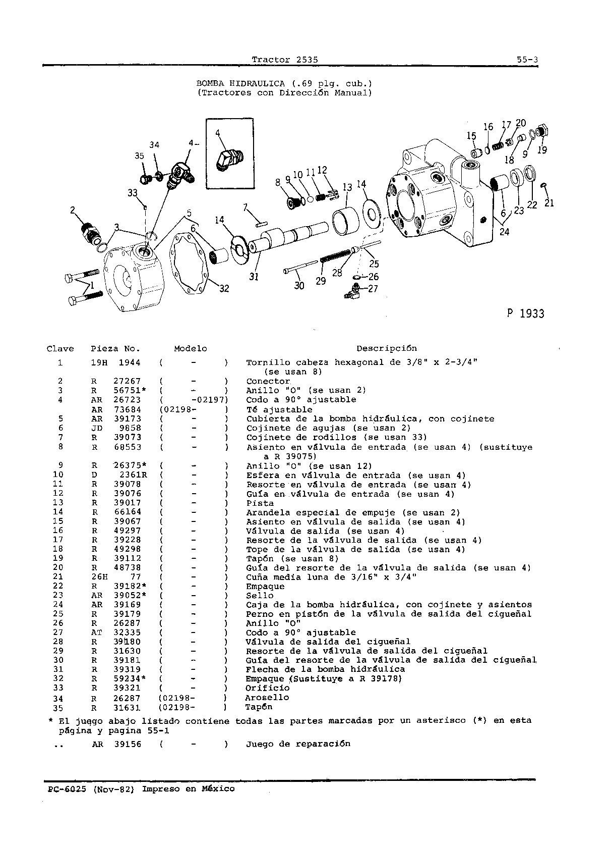Bomba Hidraulica de .69 Plg3 (Continued)