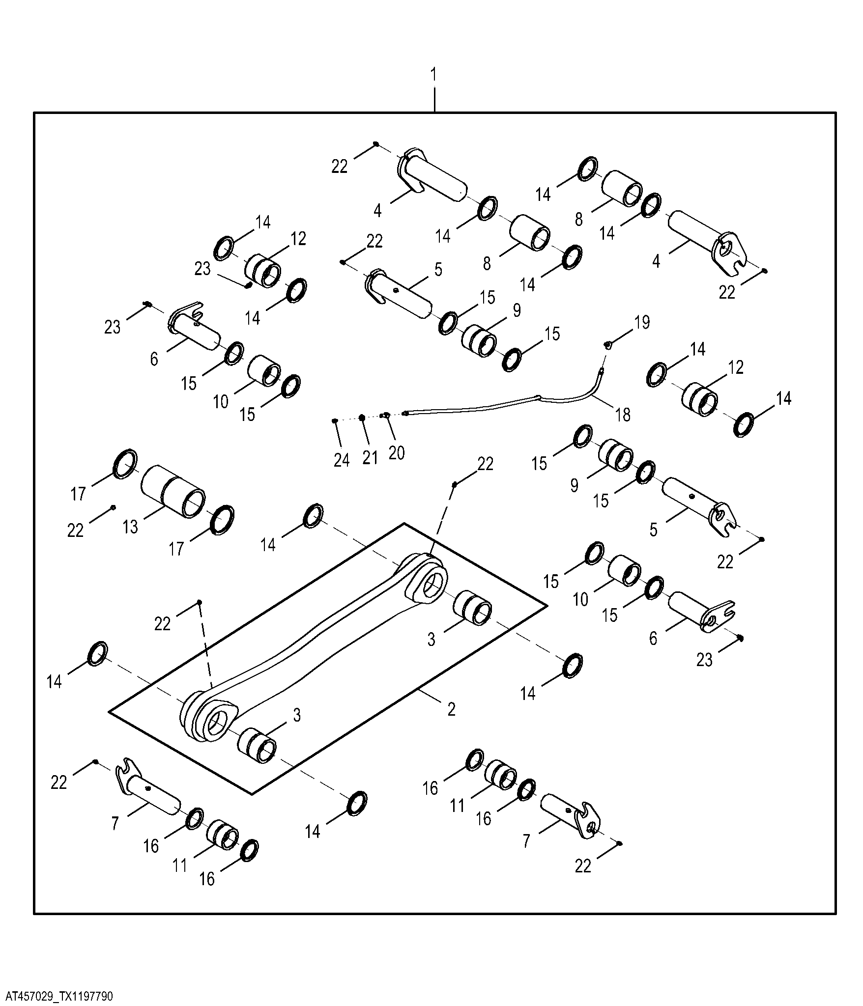 NeverGrease™ to Greased Hi-Vis Linkage Conversion Kit, High Lift