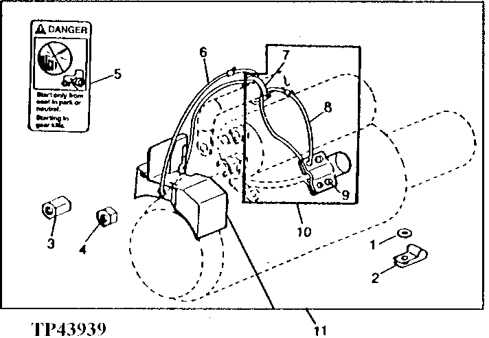 STARTER SOLENOID COVER KIT (JOHN DEERE STARTER NO.28000-3917)