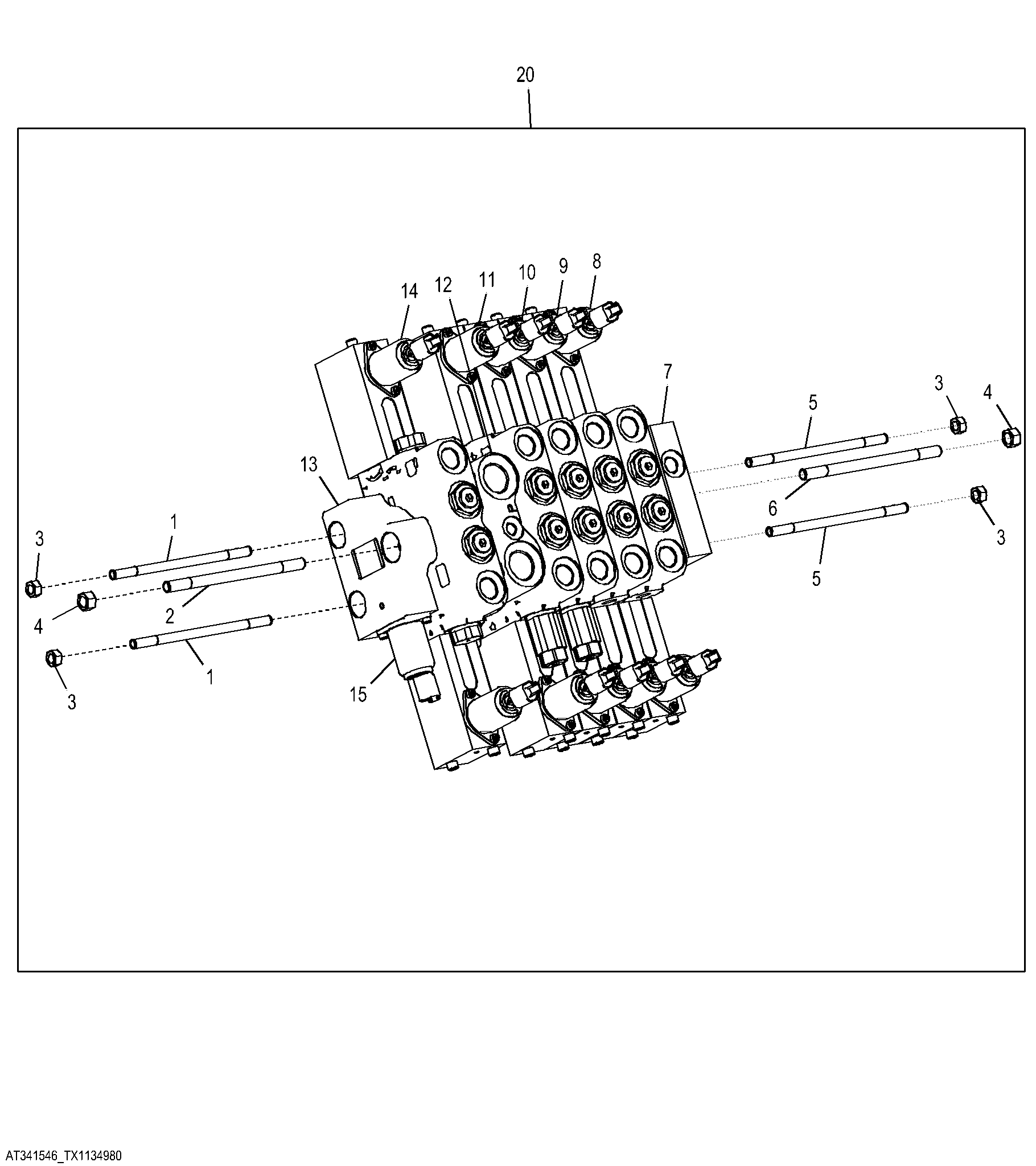 Electrohydraulic 5 Function Valve (Rear) (Grade Pro)