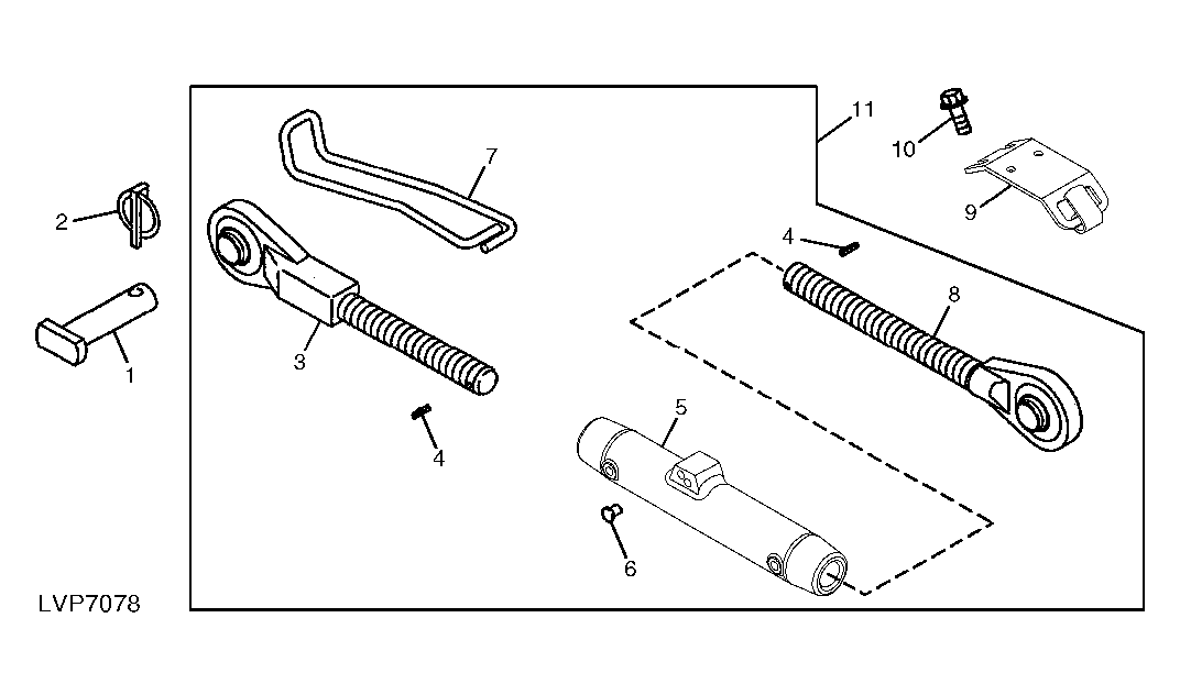 THREE-POINT HITCH CENTER LINK (ORIGINAL EQUIPMENT)