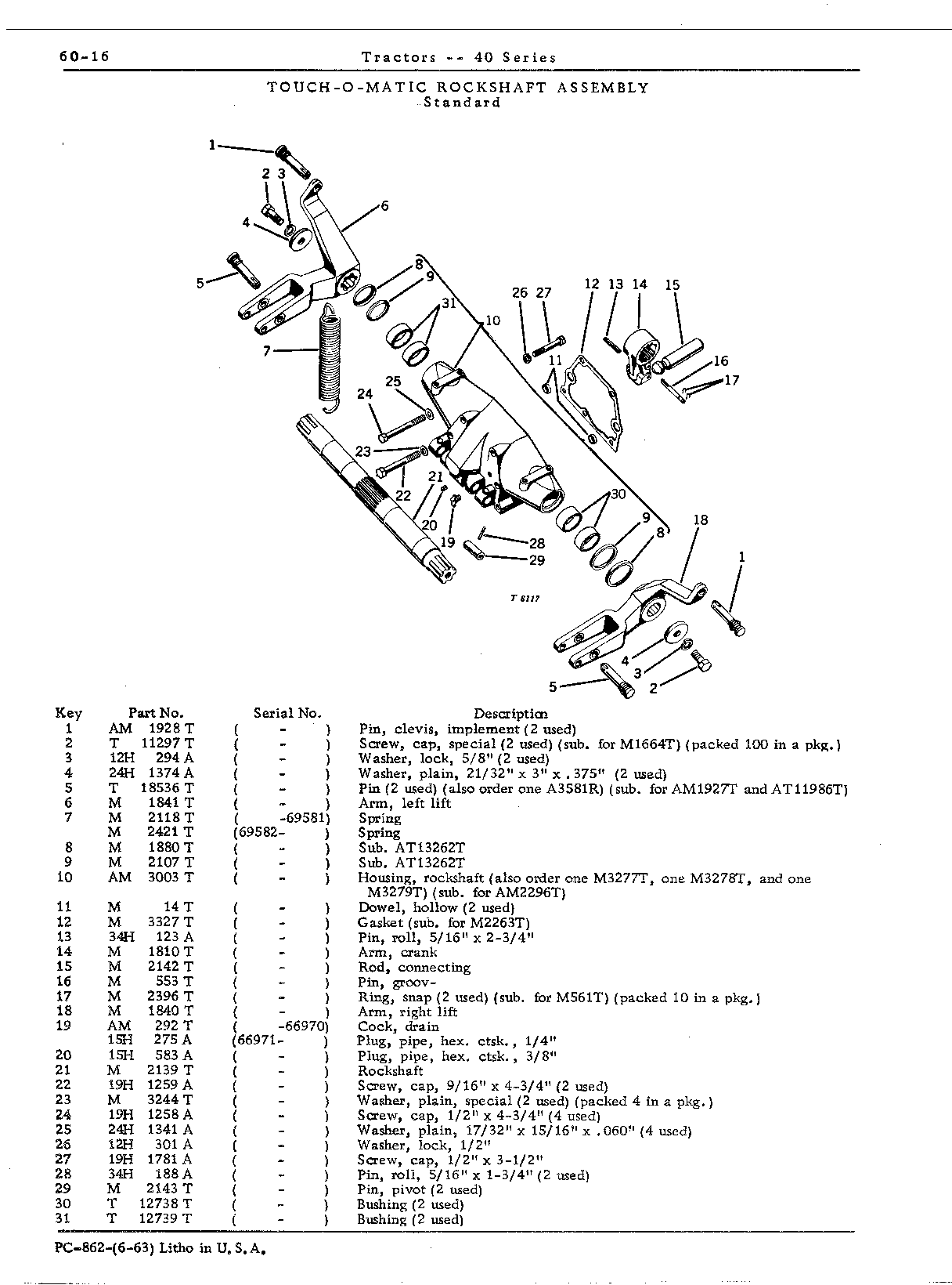Housing, rockshaft (S)