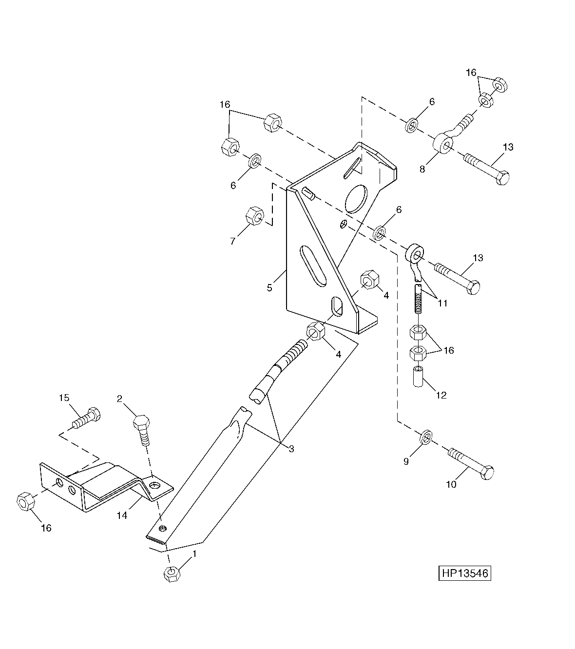DUAL-RANGE CYLINDER DRIVE ADJUSTING BRACKET