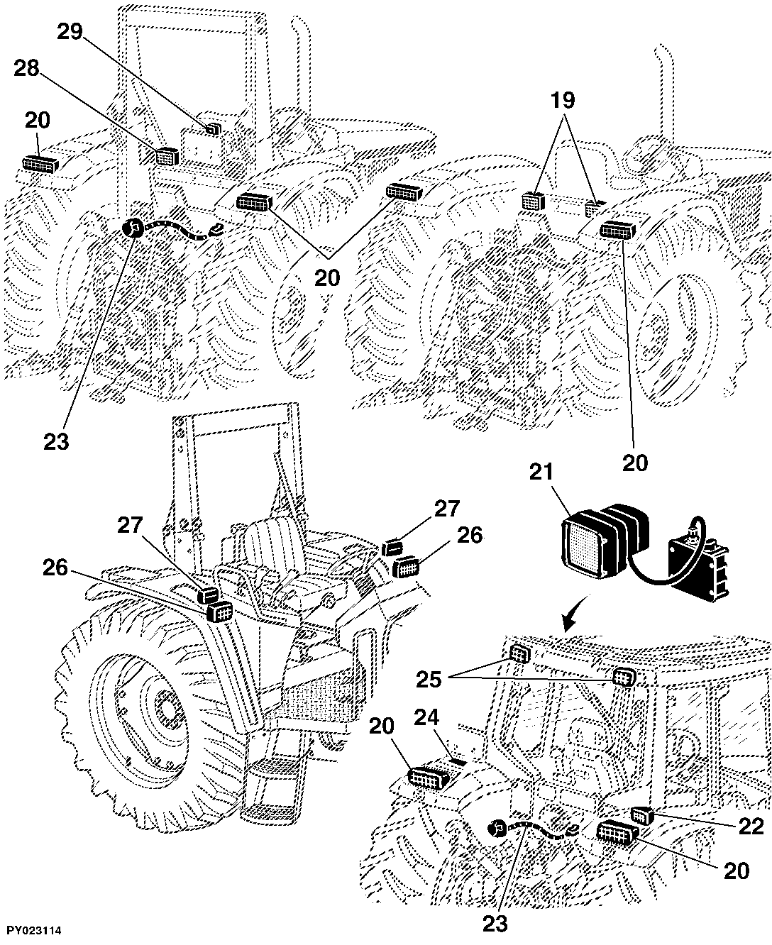 41 ELECTRICAL COMPONENTS / BASIC EQUIPMENT WITHOUT WIRING HARNESSES