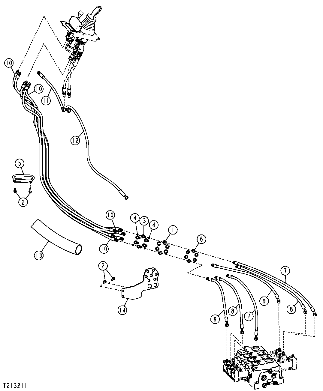 SINGLE LEVER CONTROLLER AND AUXILIARY PILOT LINES