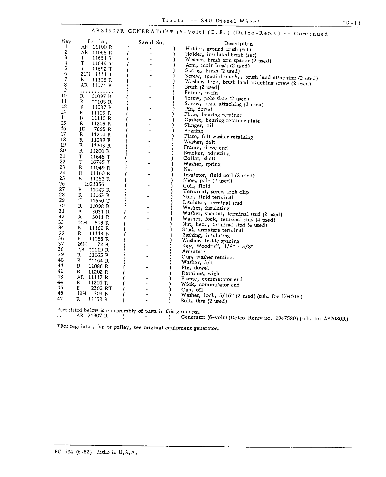 Generators and Regulators (Continued)