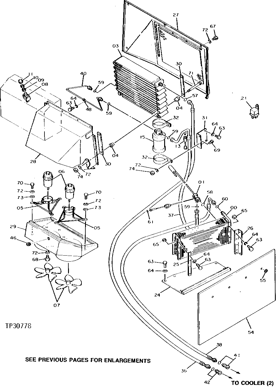 AIR CONDITIONING CONDENSER, EVAPORATOR, HOSES AND MOTORS
