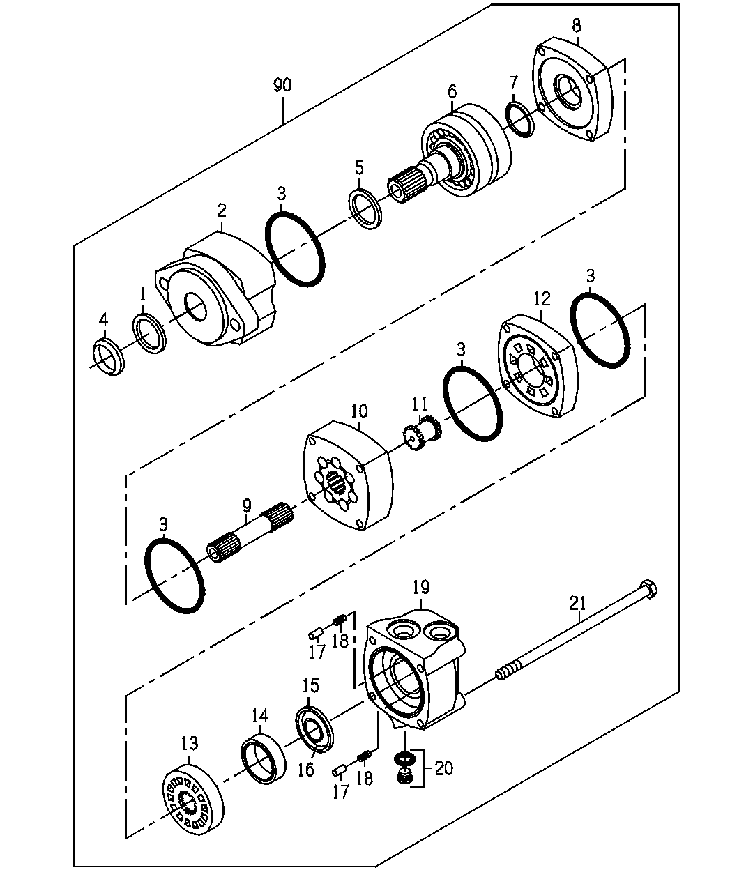 Motor, Feed Roller B1, Option 5700 (070461 - )