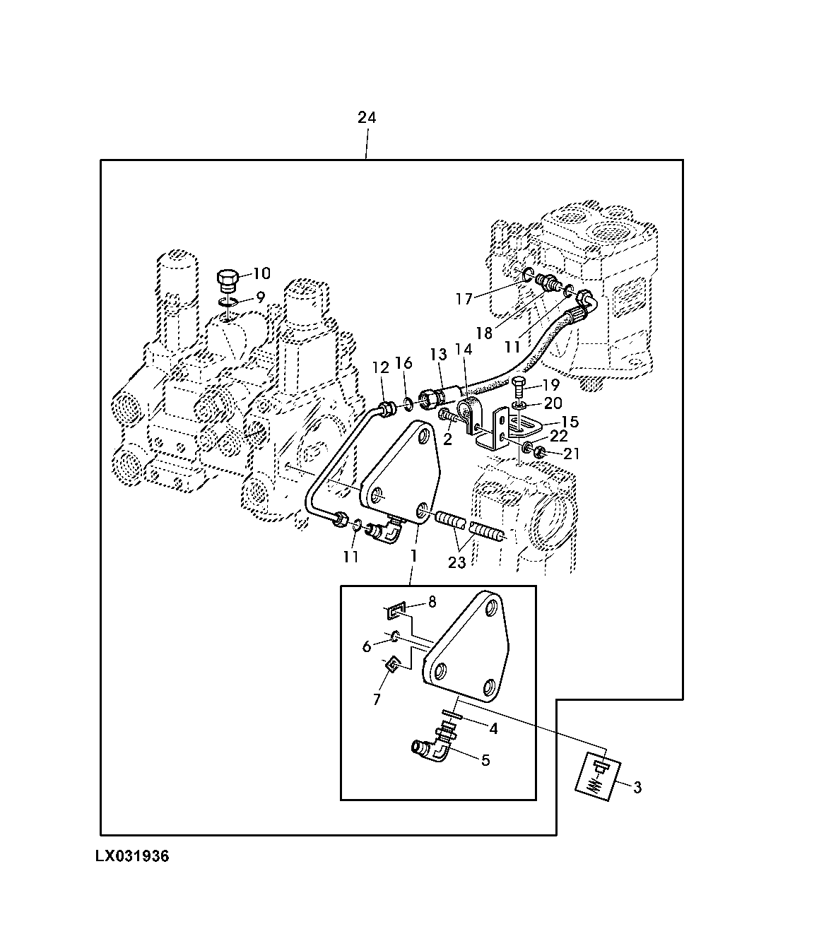 END COVER, R.H. SIDE, SELECTIVE CONTROL VALVES (300 SERIES)