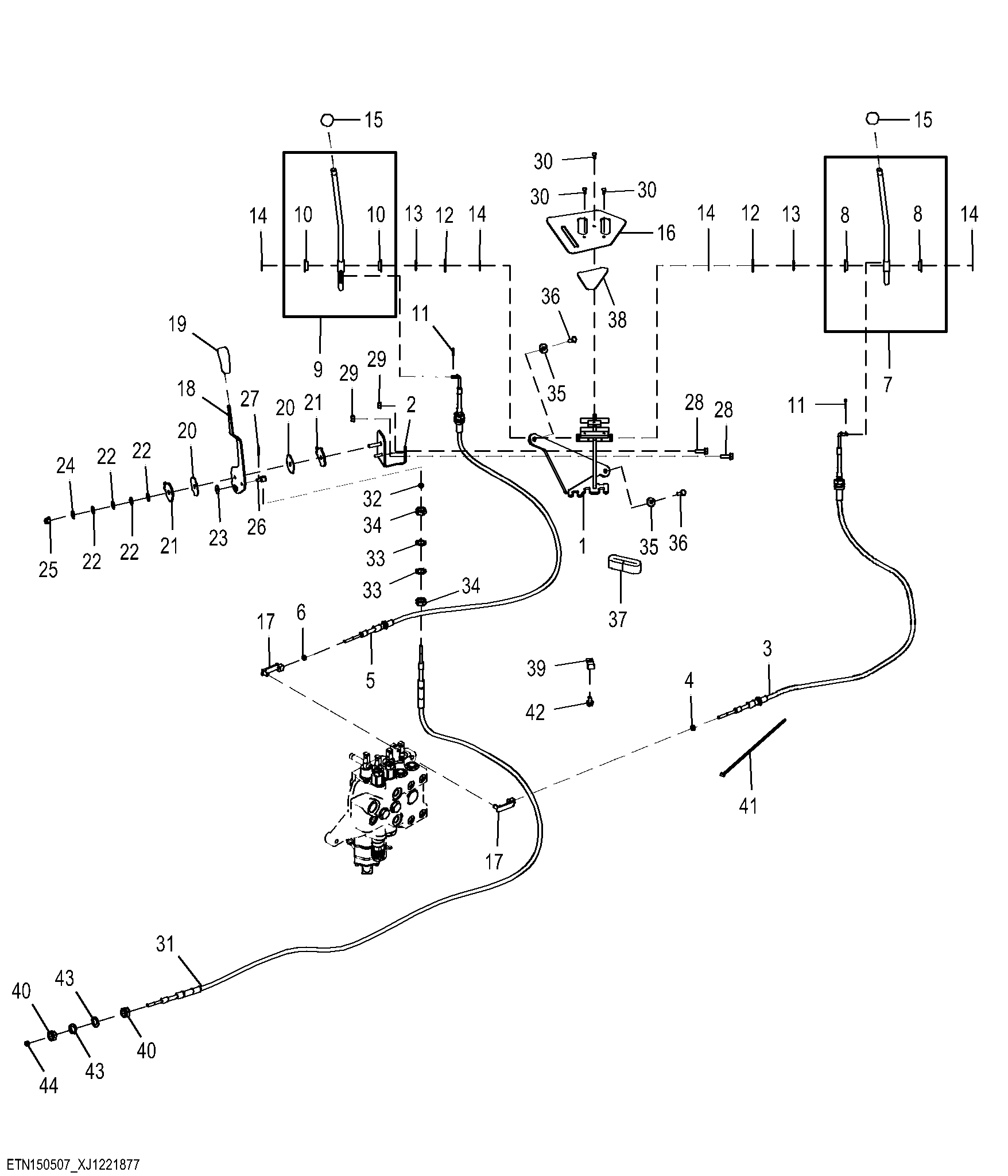 Stabilizer Control with Hand Throttle (001051 - )