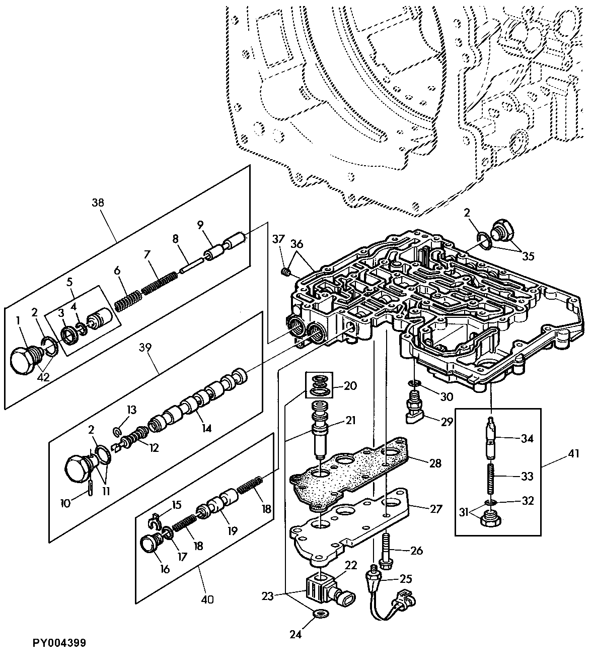 CONTROL VALVE HOUSING (WITH ELECTR. REVERSER CONTROL)