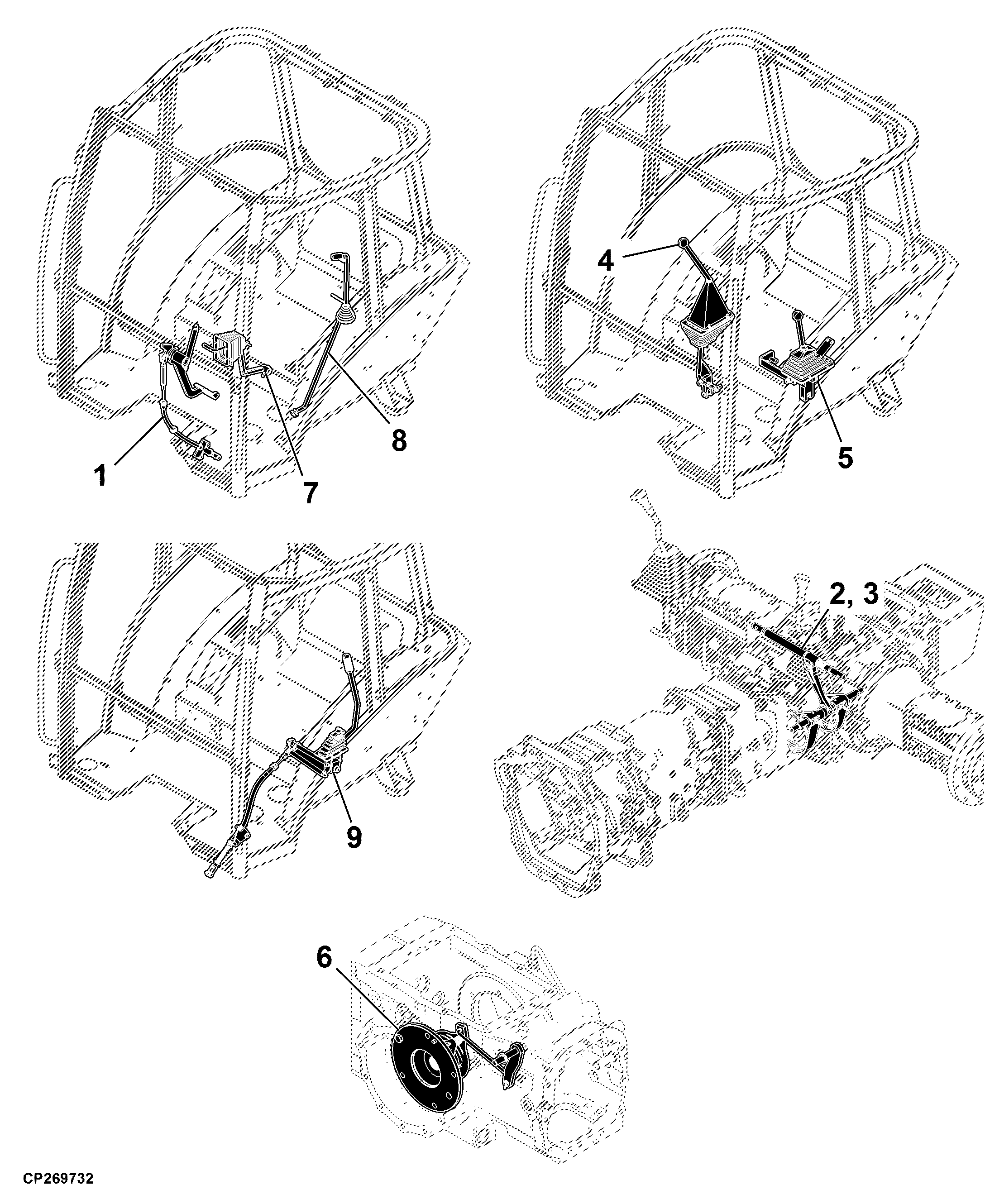 44 Power Train Controls, Collar Shift Transmission