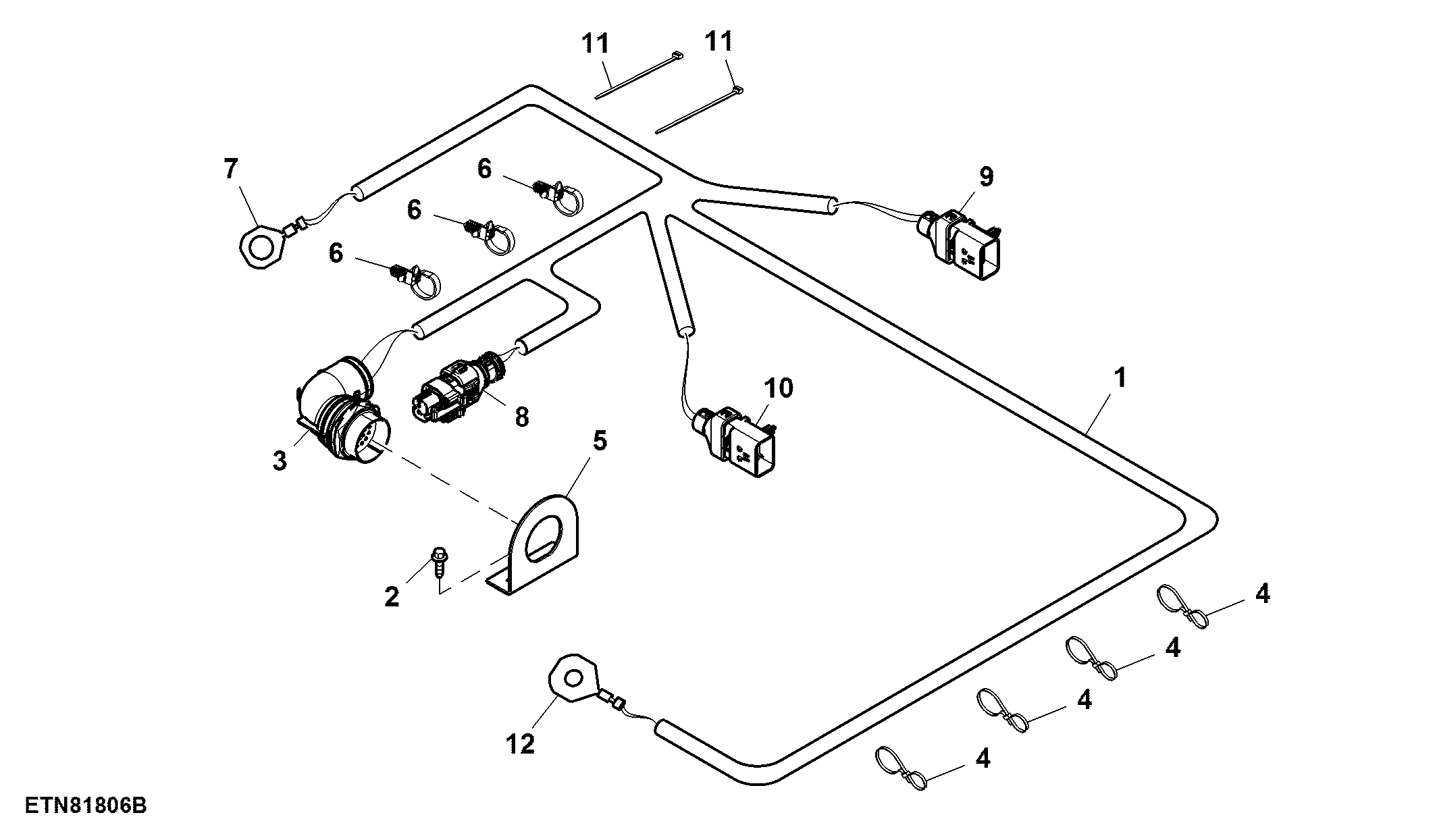 Push Button Shift Transmission Wiring Harness Jumper