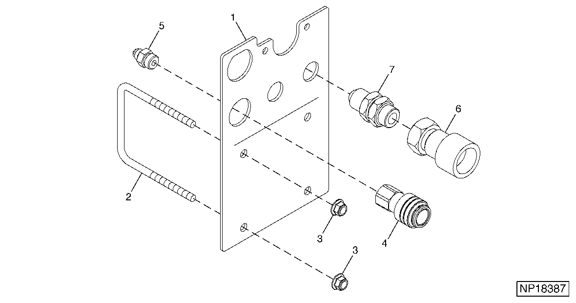 Bracket and Coupler Plugs (TBH Mechanical Drive) ( - 755100)