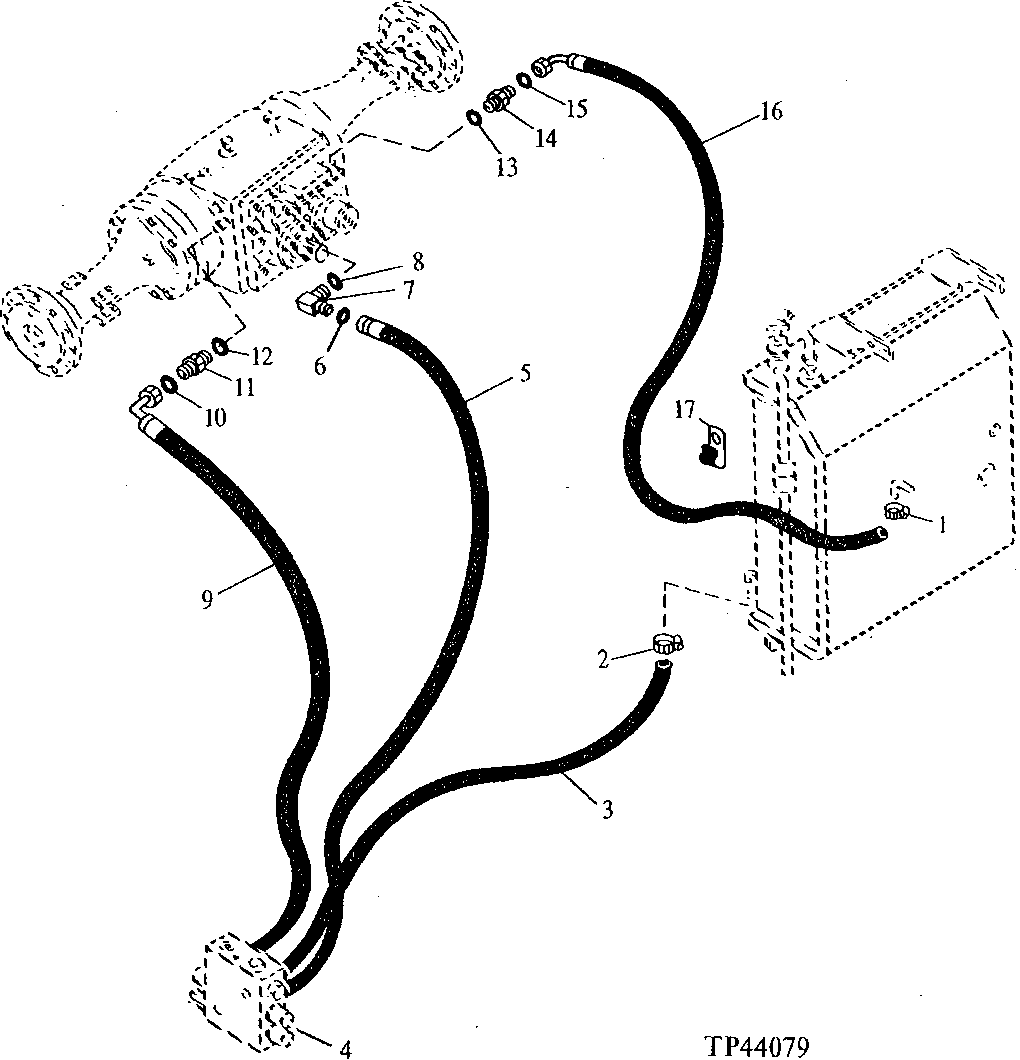 Differential Lock Hydraulic Lines ( - 872328)