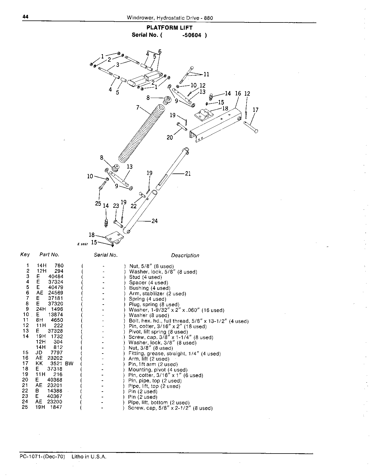 Arm, stabilizer