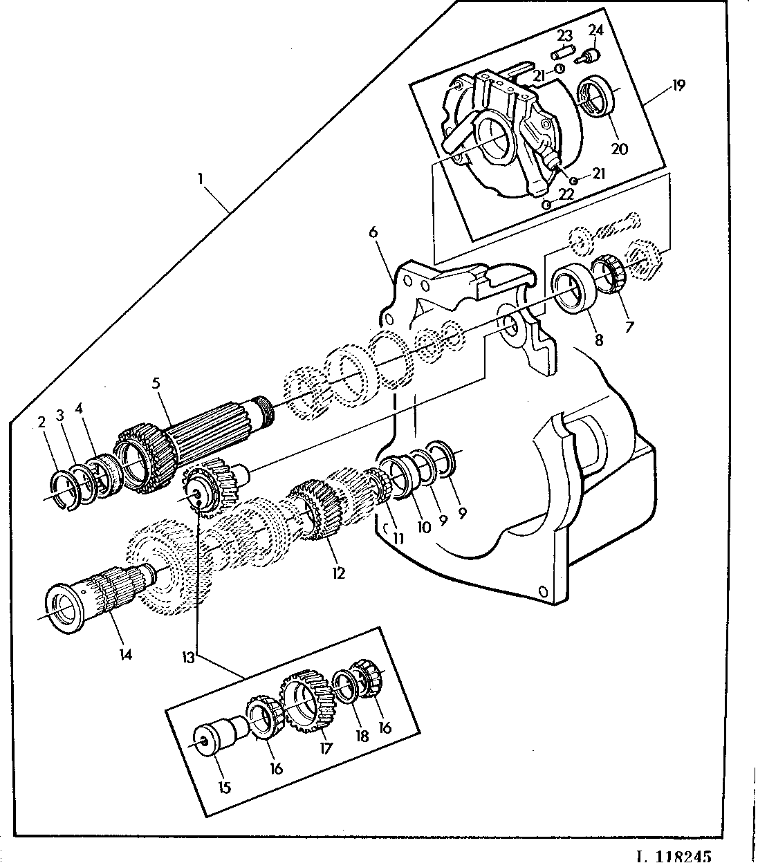 REVERSE RANGE CONVERSION KIT (WITH SYNCHR. TRANSM. AND HI-LO SHIFT UNIT/MFWD)