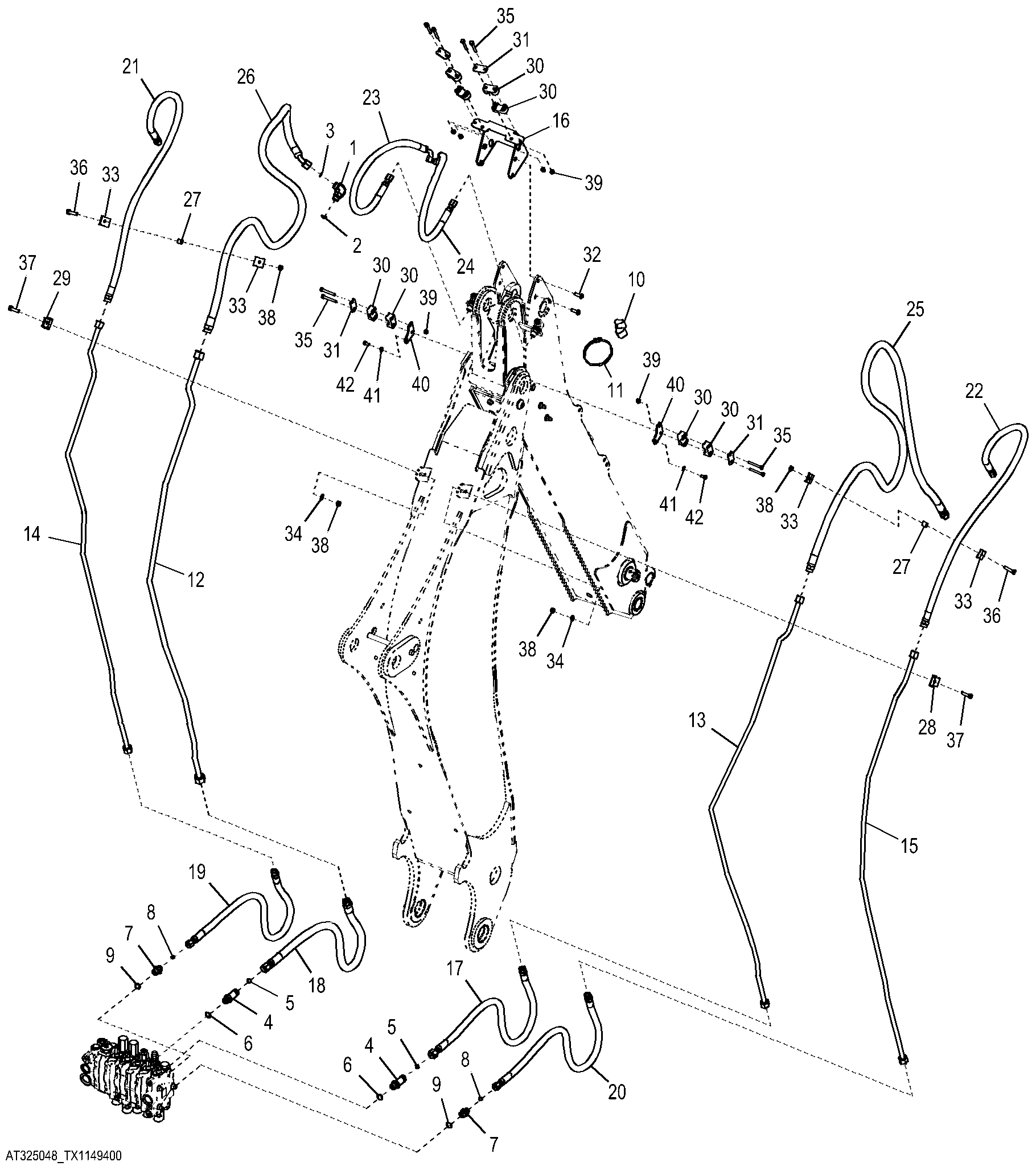 Extendable Dipperstick Hydraulics (244263 - )