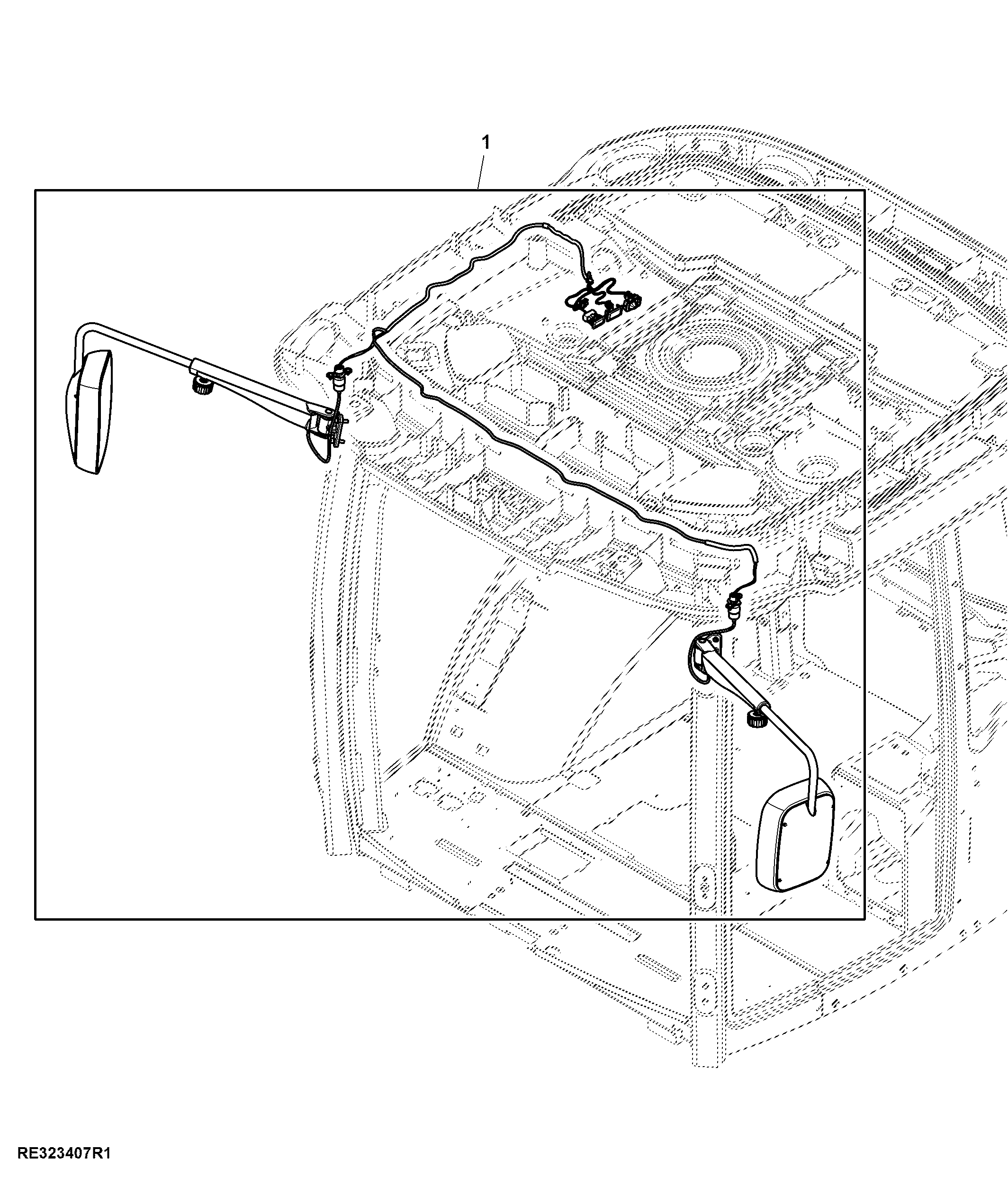 Electric Tilt Mirror, Attachment