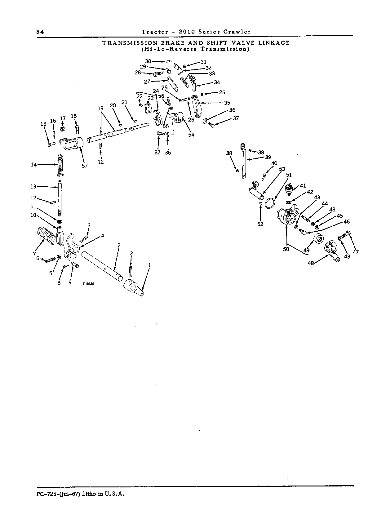 Transmission brake and shift linkage