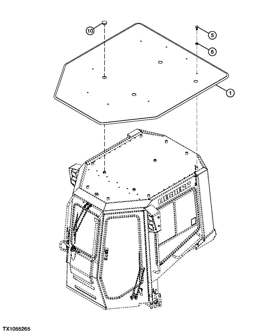 Cab Protective Cover For Woodchip Or Coal Handling Pkg.