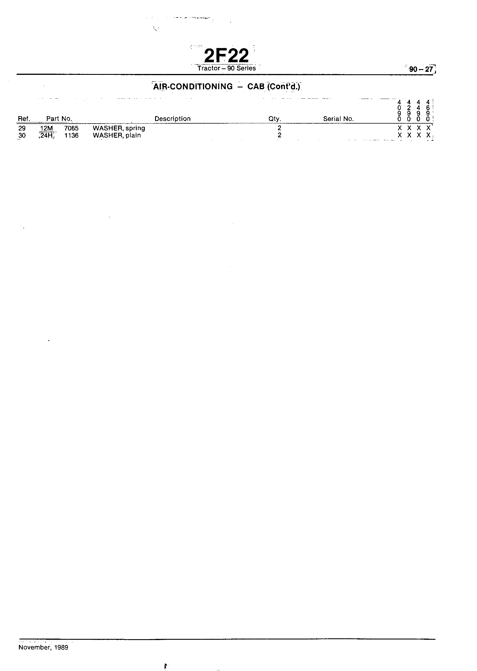 Operation Station Air Conditioning - Cab (Continued)
