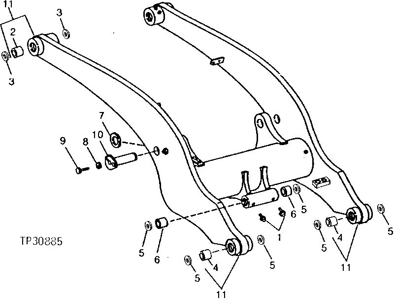 Loader Boom (For Use With Tool Carrier or Log Loader)