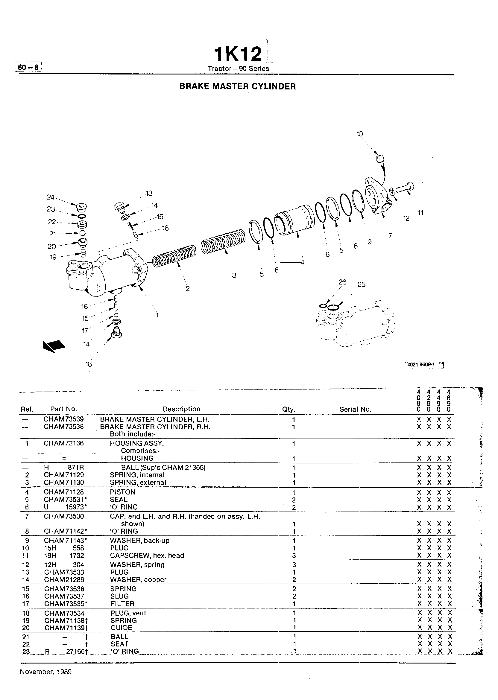 Steering and Brakes Brake Master Cylinder