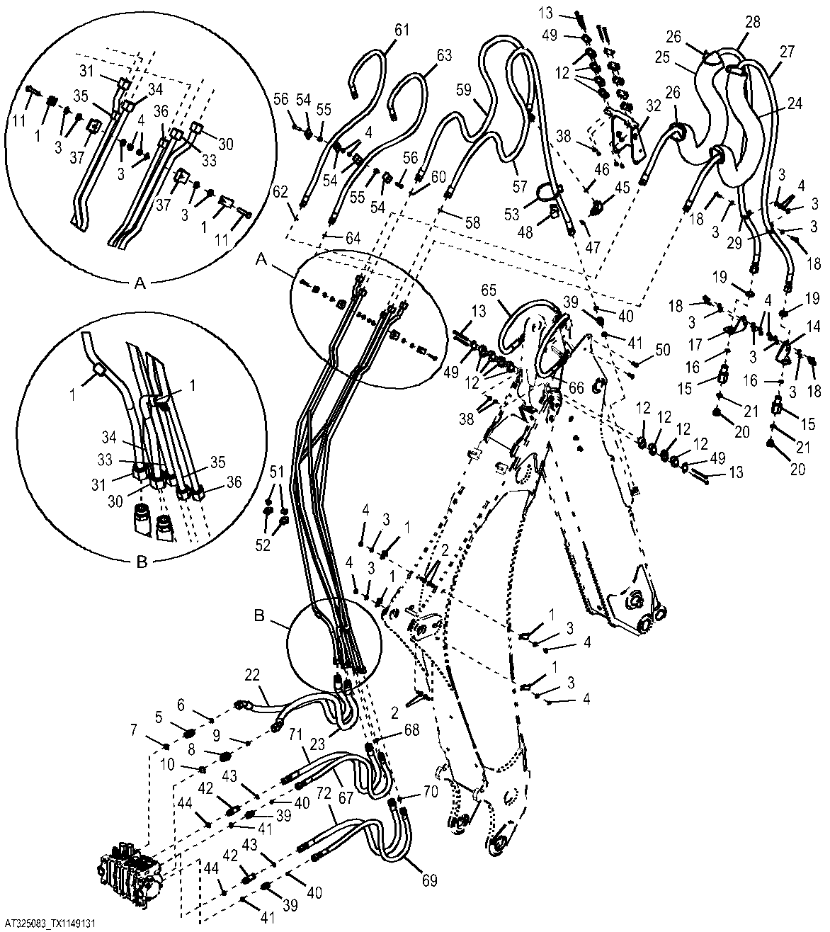 Bucket, Dipperstick Extension, and Auxiliary Equipment Hydraulics, Extendable Dipperstick