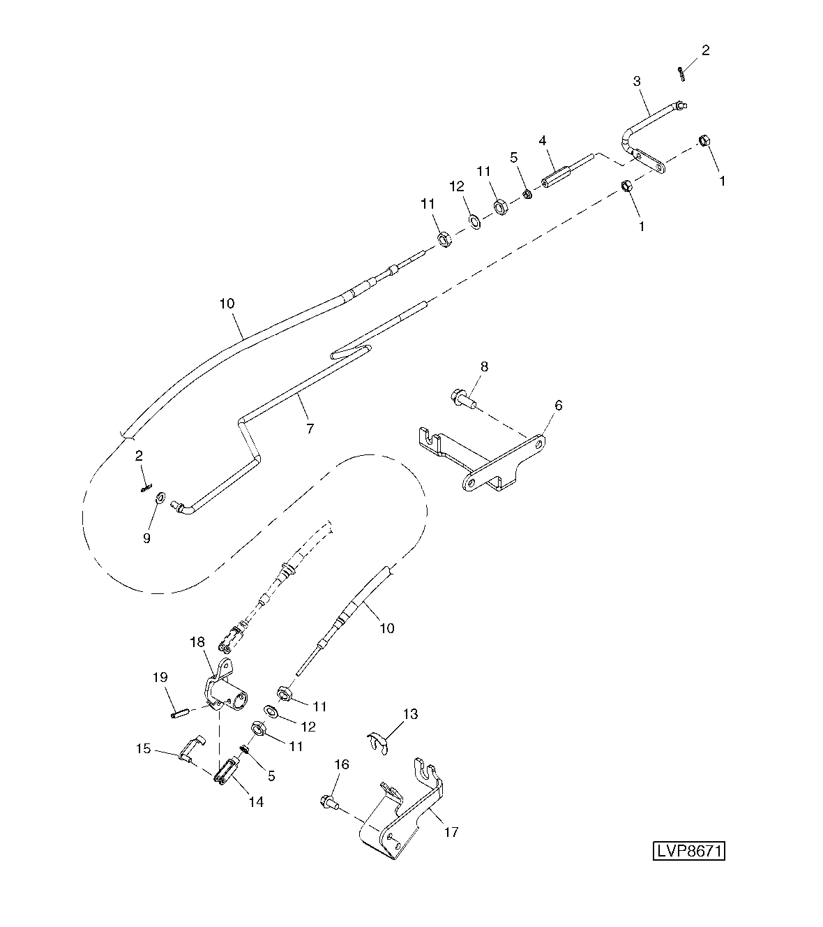 ACCELERATOR CONTROL LINKAGE (STRADDLE MOUNT)