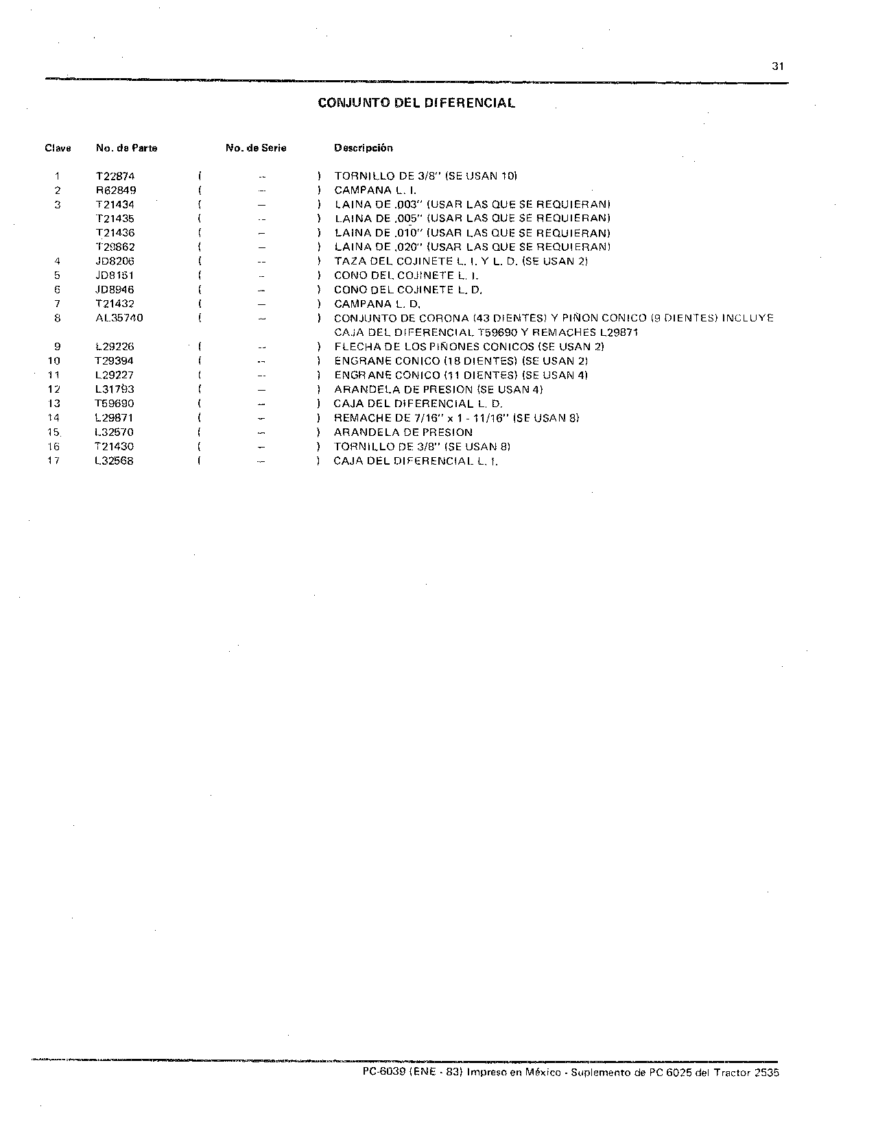 Diferencial (Continued)